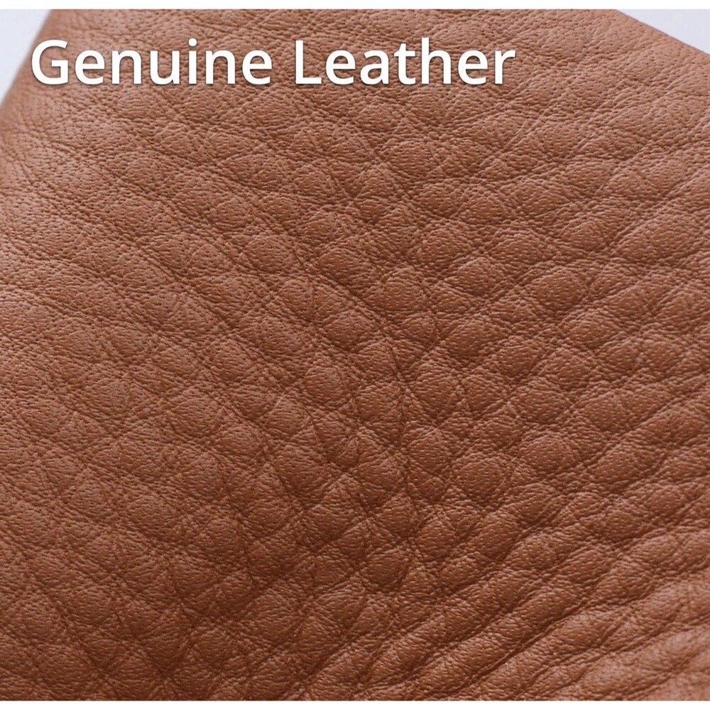 Bveyzi Small Soft Leather Wallet RFID Blocking W/ DBL Zipper Pocket Brown NWT - Picture 5 of 6